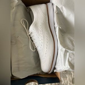 Cole Haan White Oxford Zerogrand Shoes